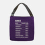 Aries Facts Chart-None-Adjustable Tote-Bag-MaxoArt