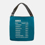 Aries Facts Chart-None-Adjustable Tote-Bag-MaxoArt