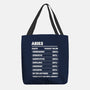 Aries Facts Chart-None-Basic Tote-Bag-MaxoArt