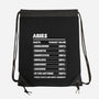Aries Facts Chart-None-Drawstring-Bag-MaxoArt