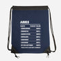 Aries Facts Chart-None-Drawstring-Bag-MaxoArt
