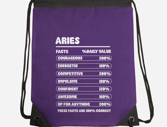 Aries Facts Chart