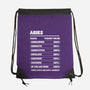 Aries Facts Chart-None-Drawstring-Bag-MaxoArt