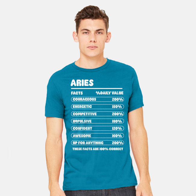 Aries Facts Chart-Mens-Heavyweight-Tee-MaxoArt