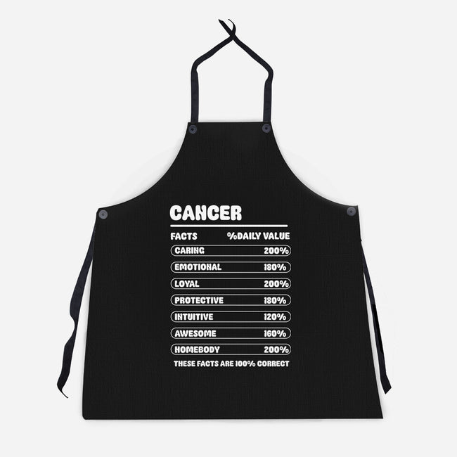 Cancer Facts Chart-Unisex-Kitchen-Apron-MaxoArt