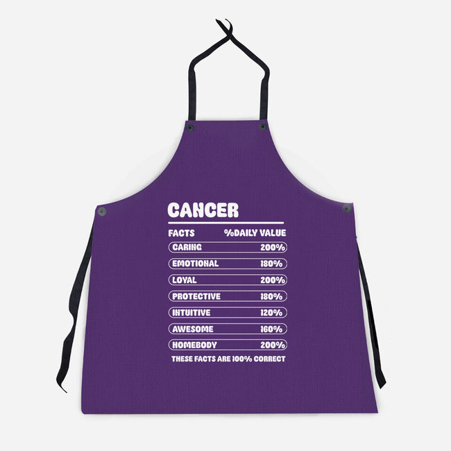 Cancer Facts Chart-Unisex-Kitchen-Apron-MaxoArt