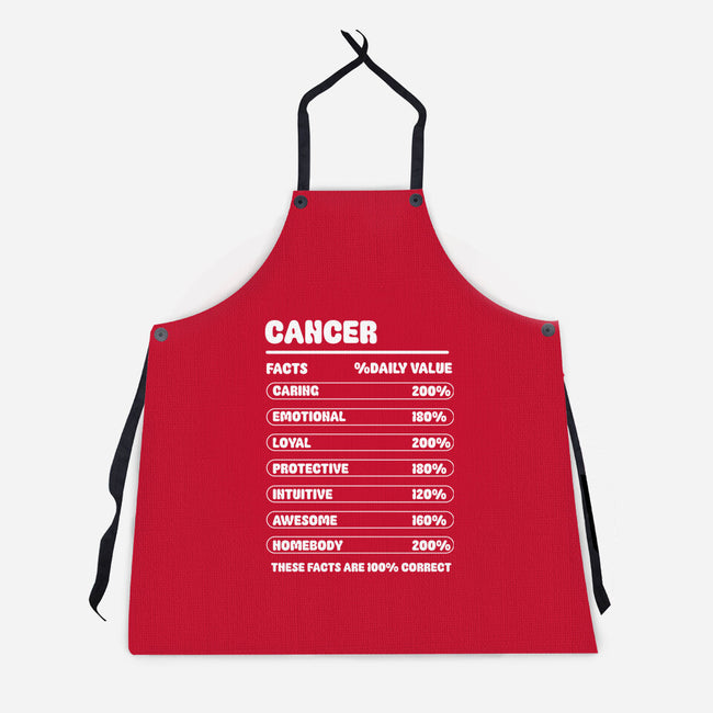 Cancer Facts Chart-Unisex-Kitchen-Apron-MaxoArt