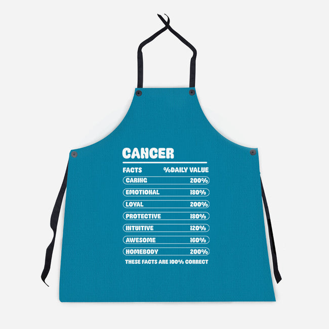 Cancer Facts Chart-Unisex-Kitchen-Apron-MaxoArt