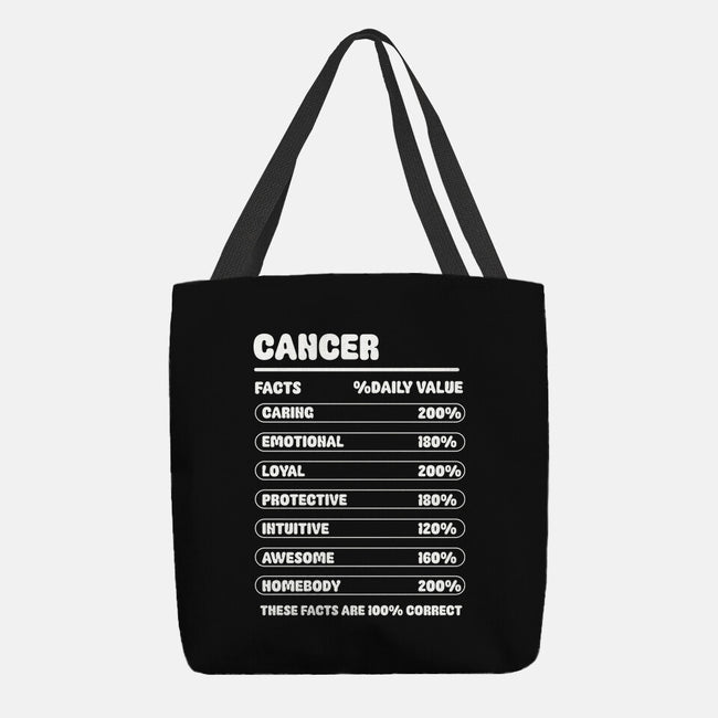 Cancer Facts Chart-None-Basic Tote-Bag-MaxoArt