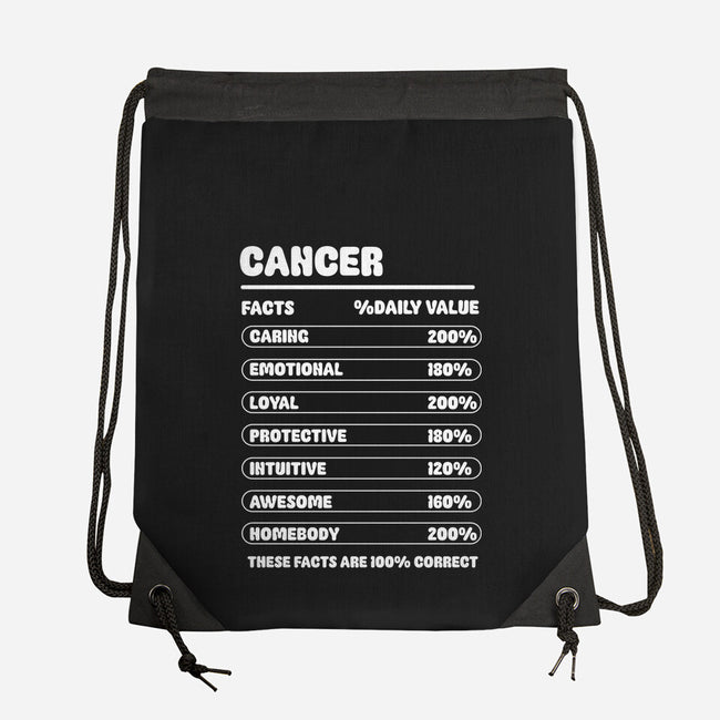 Cancer Facts Chart-None-Drawstring-Bag-MaxoArt