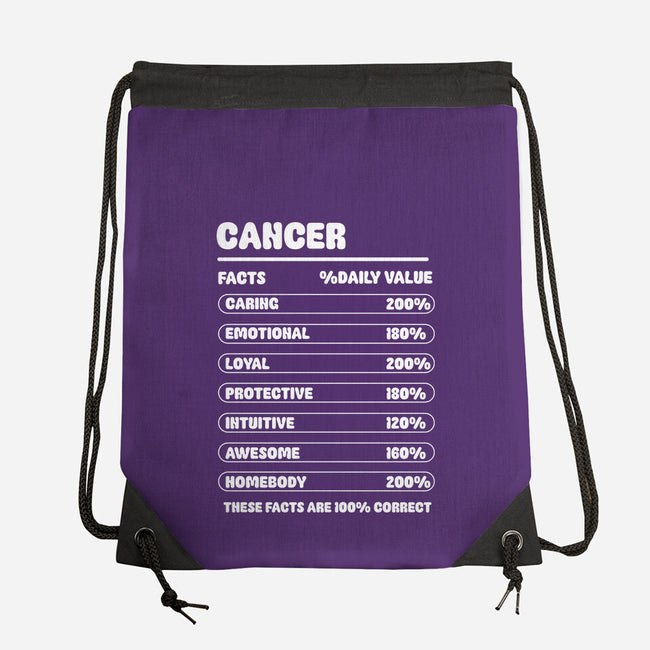 Cancer Facts Chart-None-Drawstring-Bag-MaxoArt