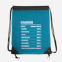 Cancer Facts Chart-None-Drawstring-Bag-MaxoArt