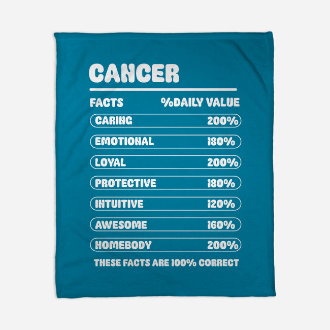 Cancer Facts Chart-None-Fleece-Blanket-MaxoArt