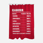 Cancer Facts Chart-None-Polyester-Shower Curtain-MaxoArt