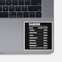 Cancer Facts Chart-None-Glossy-Sticker-MaxoArt