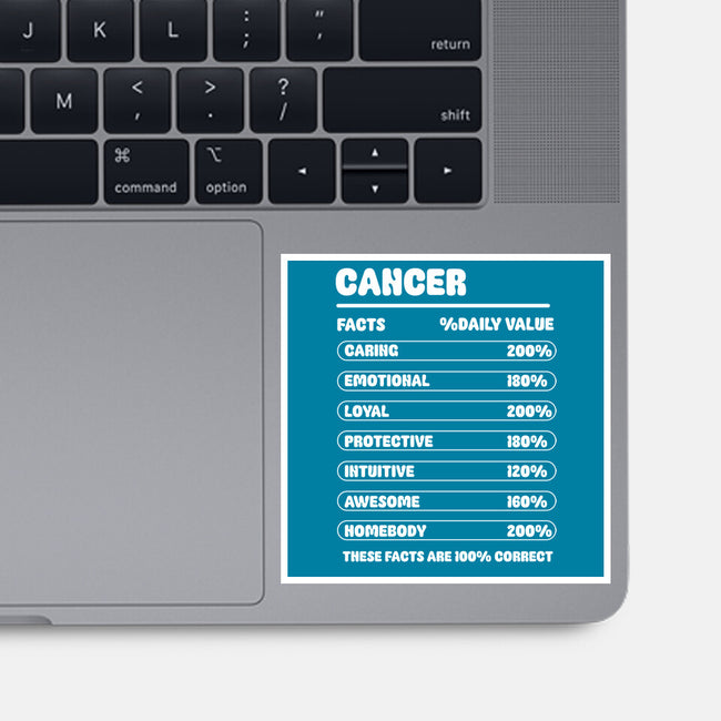 Cancer Facts Chart-None-Glossy-Sticker-MaxoArt