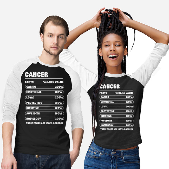 Cancer Facts Chart-Unisex-Baseball-Tee-MaxoArt