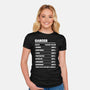 Cancer Facts Chart-Womens-Fitted-Tee-MaxoArt