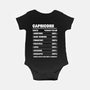 Capricorn Facts Chart-Baby-Basic-Onesie-MaxoArt