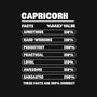 Capricorn Facts Chart-Mens-Heavyweight-Tee-MaxoArt