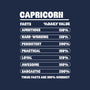 Capricorn Facts Chart-Mens-Heavyweight-Tee-MaxoArt