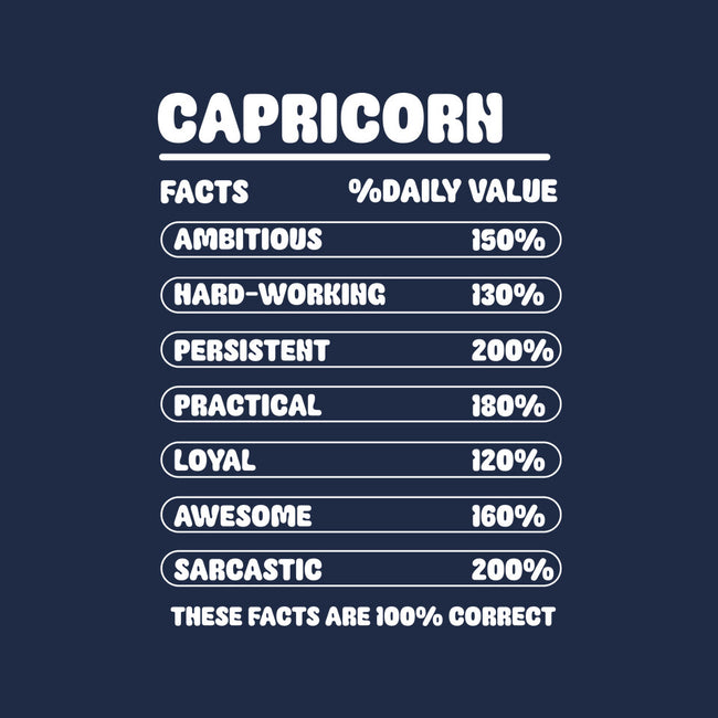 Capricorn Facts Chart-Unisex-Pullover-Sweatshirt-MaxoArt