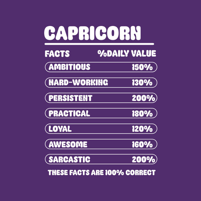 Capricorn Facts Chart-None-Adjustable Tote-Bag-MaxoArt