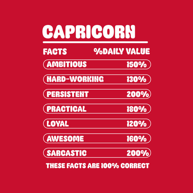 Capricorn Facts Chart-Mens-Heavyweight-Tee-MaxoArt