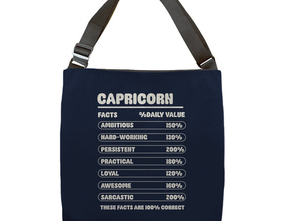 Capricorn Facts Chart