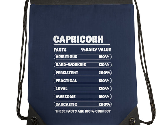 Capricorn Facts Chart
