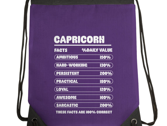 Capricorn Facts Chart