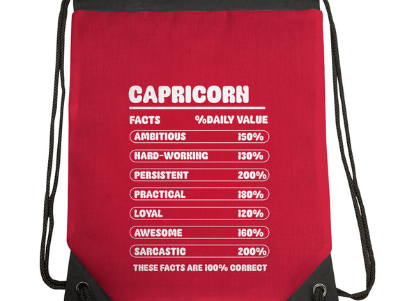 Capricorn Facts Chart