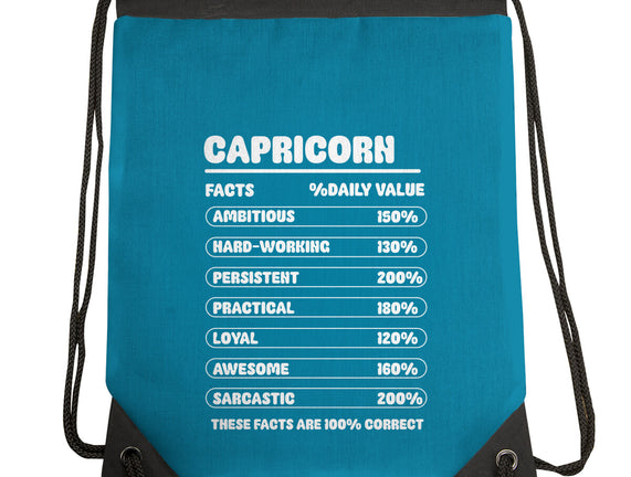 Capricorn Facts Chart