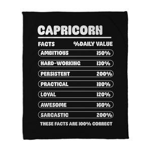 Capricorn Facts Chart