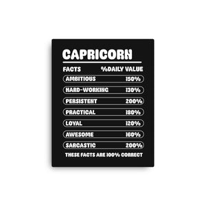 Capricorn Facts Chart