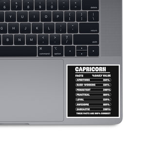 Capricorn Facts Chart