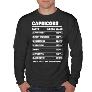 Capricorn Facts Chart