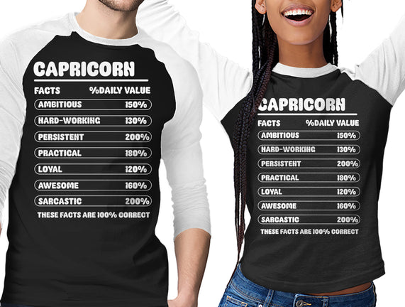 Capricorn Facts Chart