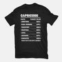Capricorn Facts Chart-Mens-Heavyweight-Tee-MaxoArt
