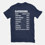 Capricorn Facts Chart-Mens-Premium-Tee-MaxoArt