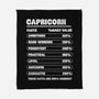 Capricorn Facts Chart-None-Fleece-Blanket-MaxoArt