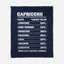 Capricorn Facts Chart-None-Fleece-Blanket-MaxoArt