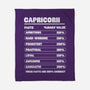 Capricorn Facts Chart-None-Fleece-Blanket-MaxoArt