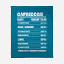 Capricorn Facts Chart-None-Fleece-Blanket-MaxoArt