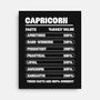 Capricorn Facts Chart-None-Stretched-Canvas-MaxoArt