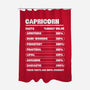 Capricorn Facts Chart-None-Polyester-Shower Curtain-MaxoArt