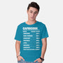Capricorn Facts Chart-Mens-Basic-Tee-MaxoArt