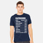 Capricorn Facts Chart-Mens-Heavyweight-Tee-MaxoArt