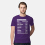 Capricorn Facts Chart-Mens-Premium-Tee-MaxoArt