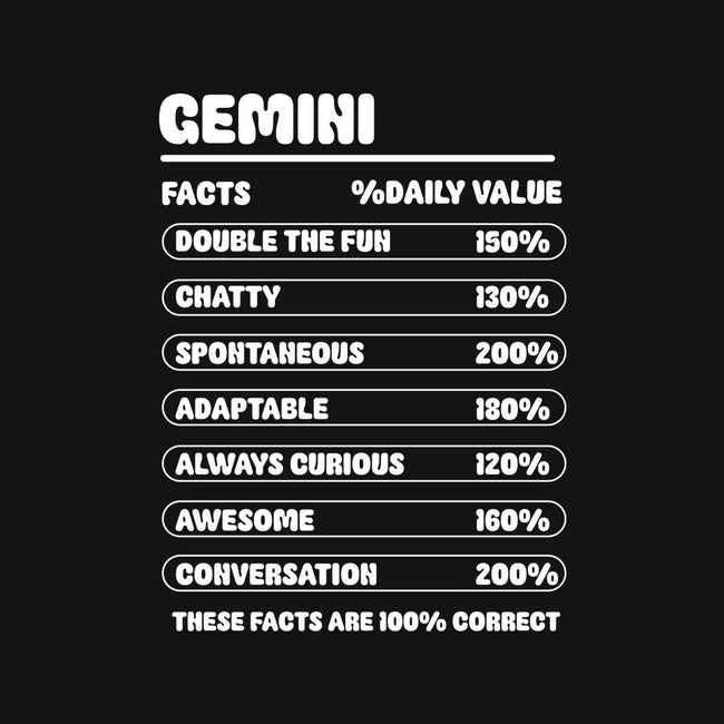 Gemini Facts Chart-Unisex-Pullover-Sweatshirt-MaxoArt